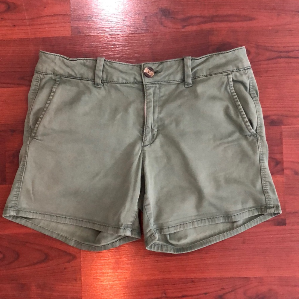 Olive green shorts